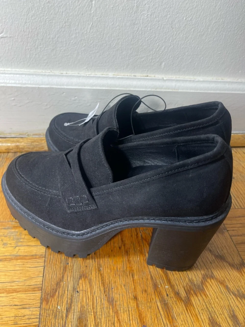 torrid Black Suede Platform Loafers